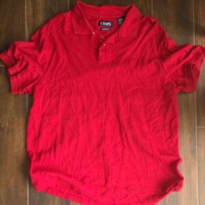 Chaps Classic Red Polo Shirt for Men